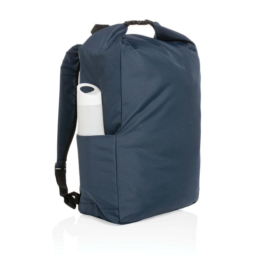 Impact AWARE™ RPET lightweight rolltop backpack - Navy