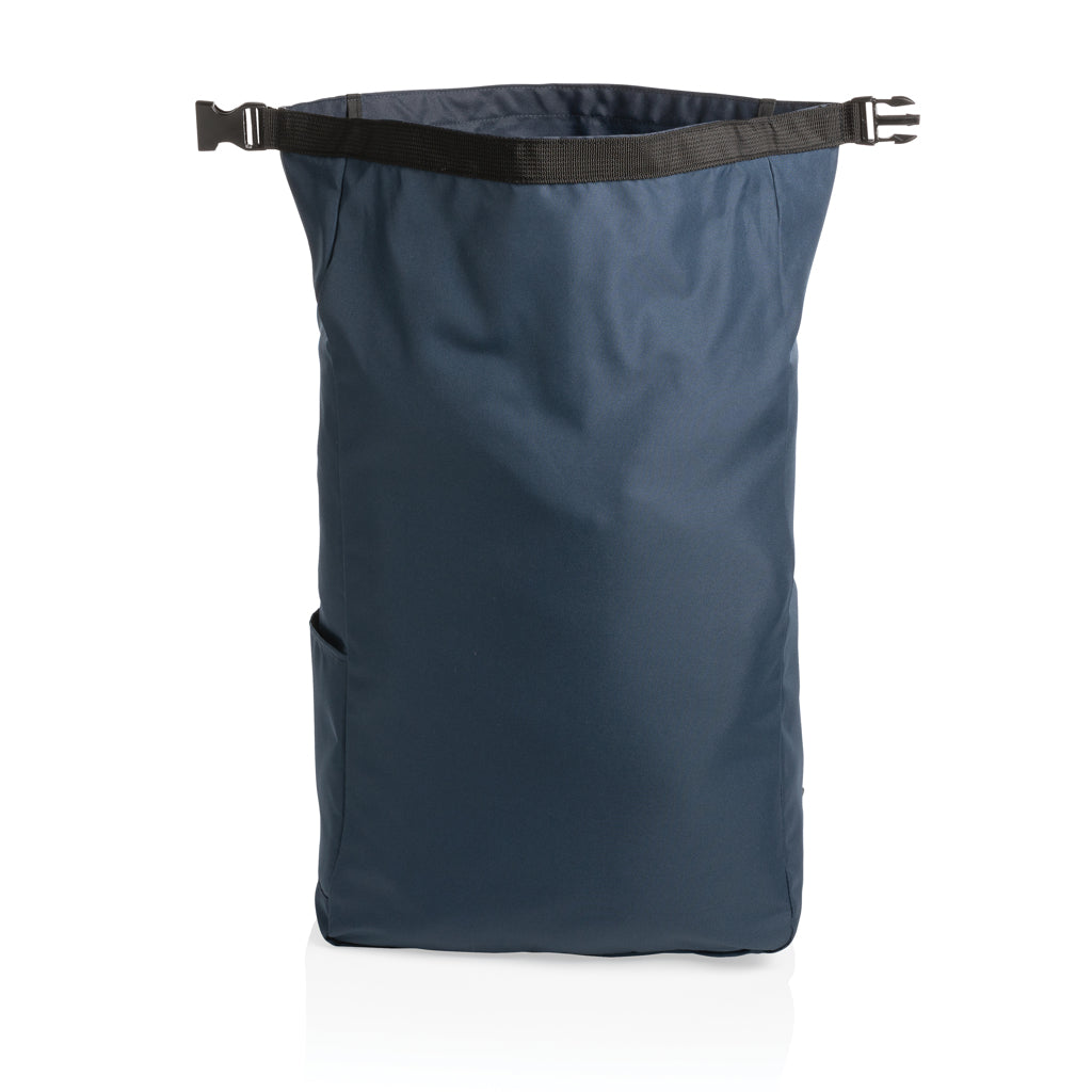 Impact AWARE™ RPET lightweight rolltop backpack - Navy