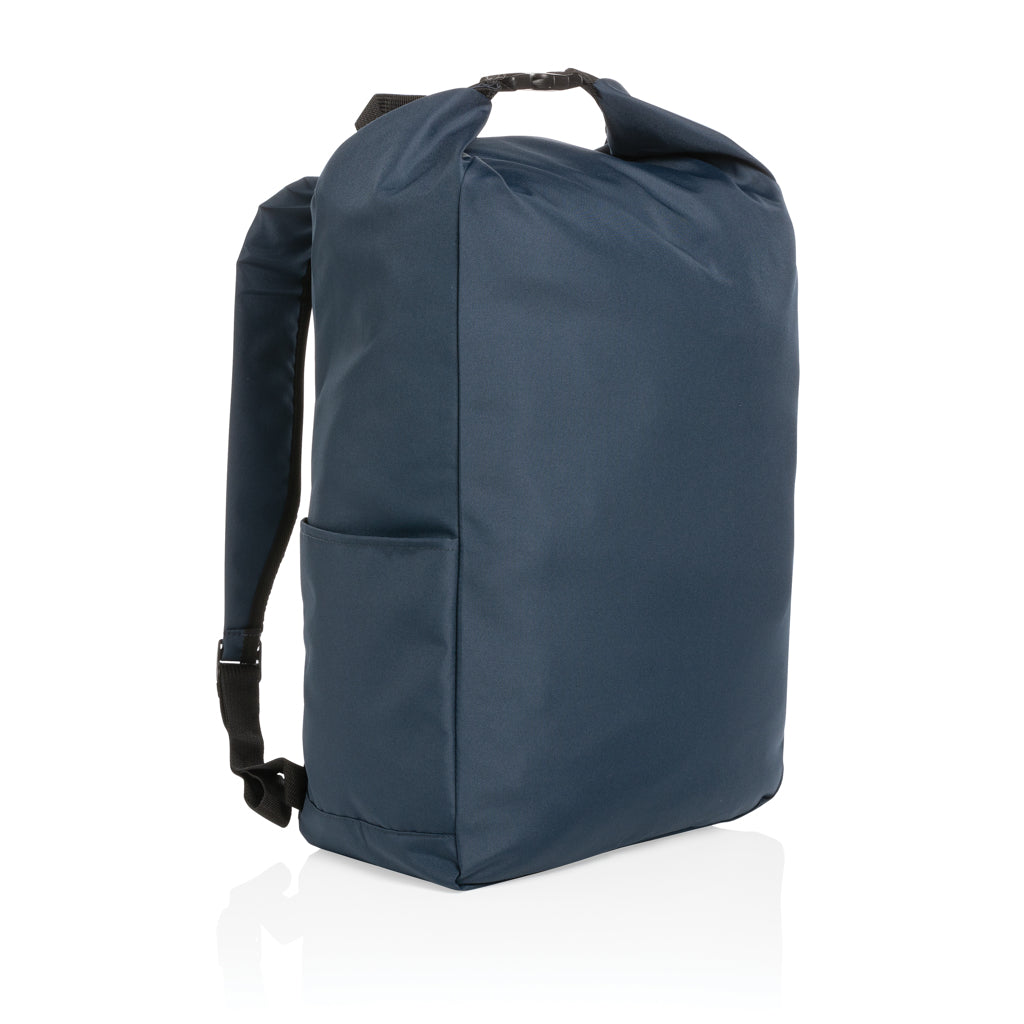 Impact AWARE™ RPET lightweight rolltop backpack - Navy