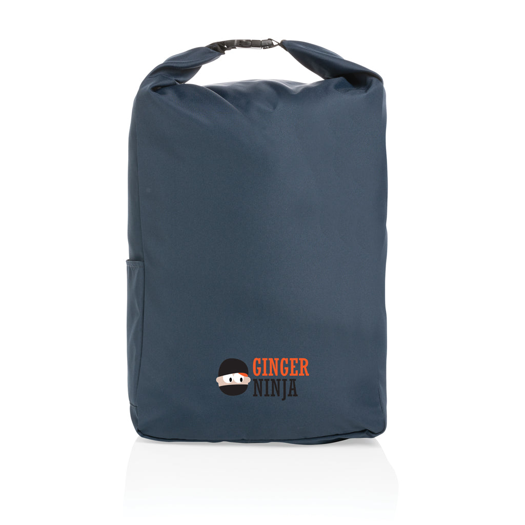 Impact AWARE™ RPET lightweight rolltop backpack - Navy