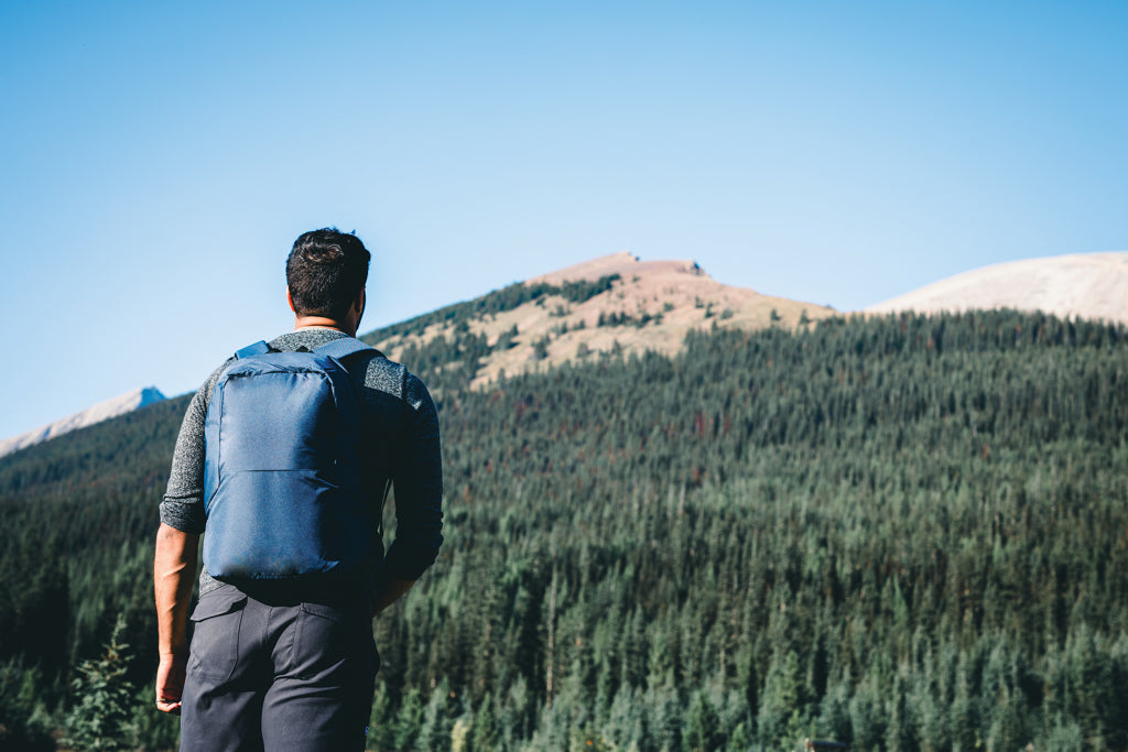 Impact AWARE™ RPET anti-theft backpack - Navy