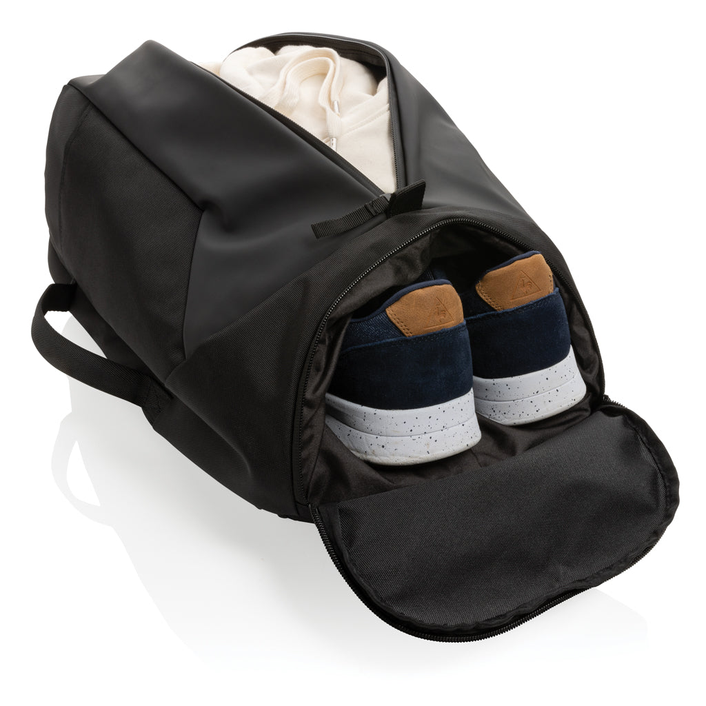 Swiss Peak AWARE™ RPET 15.6 inch work/gym backpack - Black