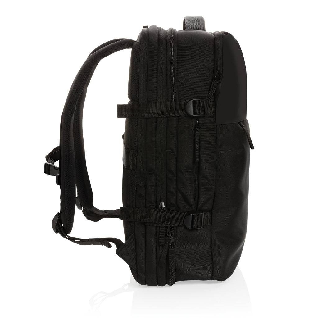 Swiss Peak AWARE™ RPET 15.6' expandable weekend backpack - Black