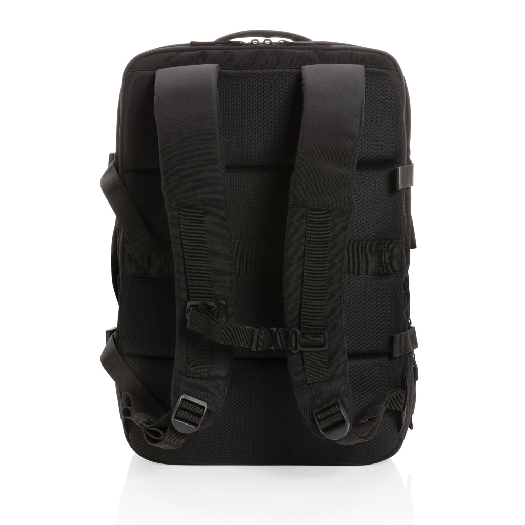 Swiss Peak AWARE™ RPET 15.6' expandable weekend backpack - Black