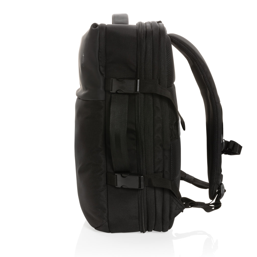 Swiss Peak AWARE™ RPET 15.6' expandable weekend backpack - Black