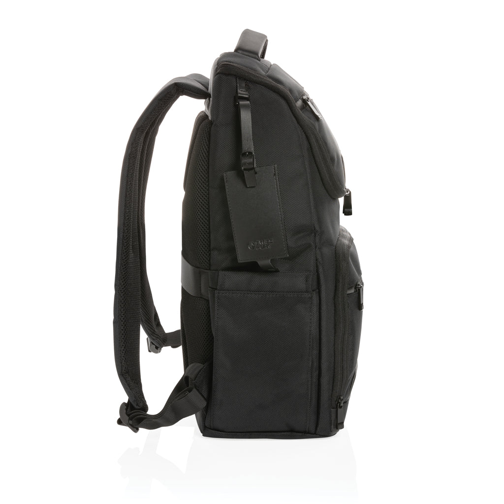 Swiss Peak AWARE™ RPET Voyager 15.6' laptop backpack - Black