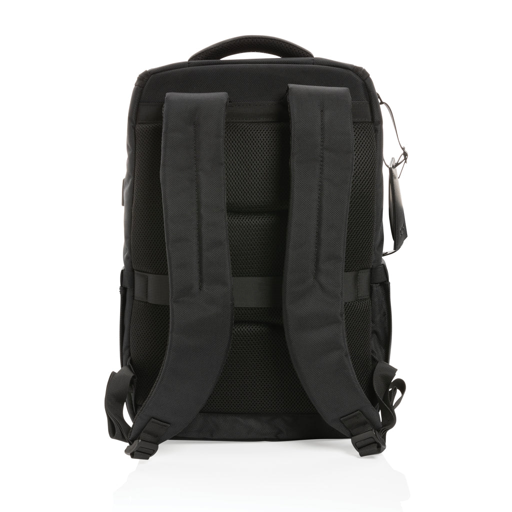 Swiss Peak AWARE™ RPET Voyager 15.6' laptop backpack - Black
