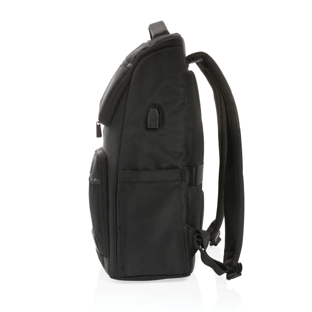 Swiss Peak AWARE™ RPET Voyager 15.6' laptop backpack - Black