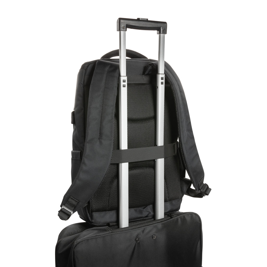Swiss Peak AWARE™ RPET Voyager 15.6' laptop backpack - Black