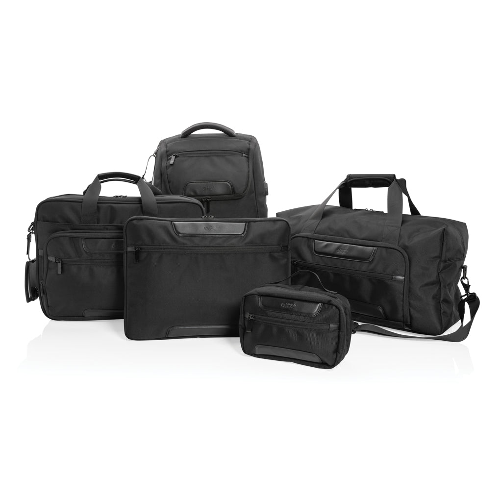 Swiss Peak AWARE™ RPET Voyager 15.6' laptop backpack - Black