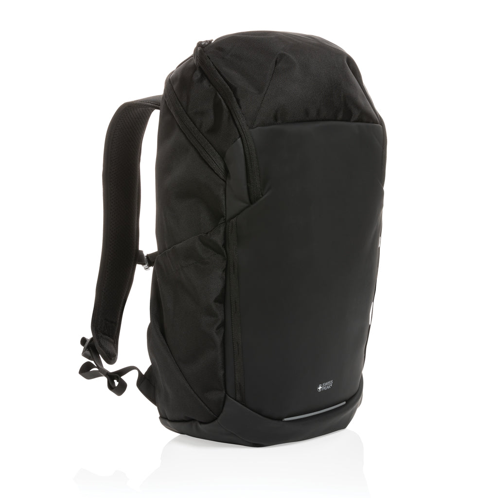 Swiss Peak AWARE™ RPET 15.6 inch business backpack - Black