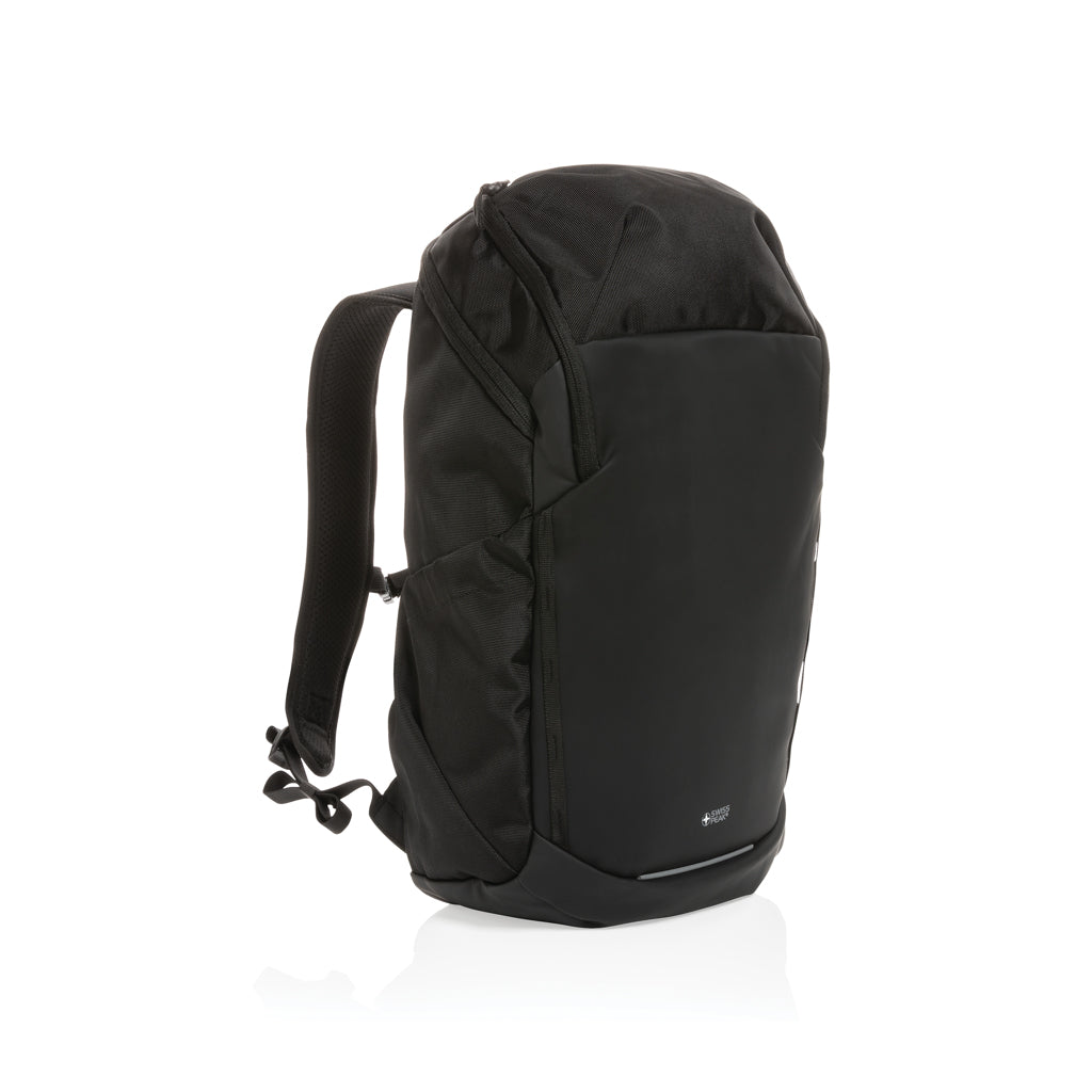 Swiss Peak AWARE™ RPET 15.6 inch business backpack - Black