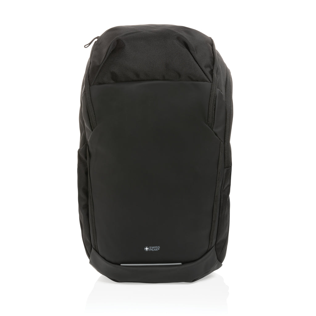 Swiss Peak AWARE™ RPET 15.6 inch business backpack - Black