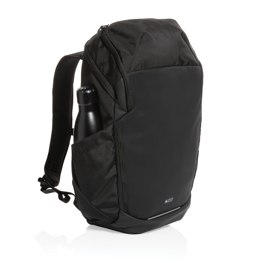 Swiss Peak AWARE™ RPET 15.6 inch business backpack - Black