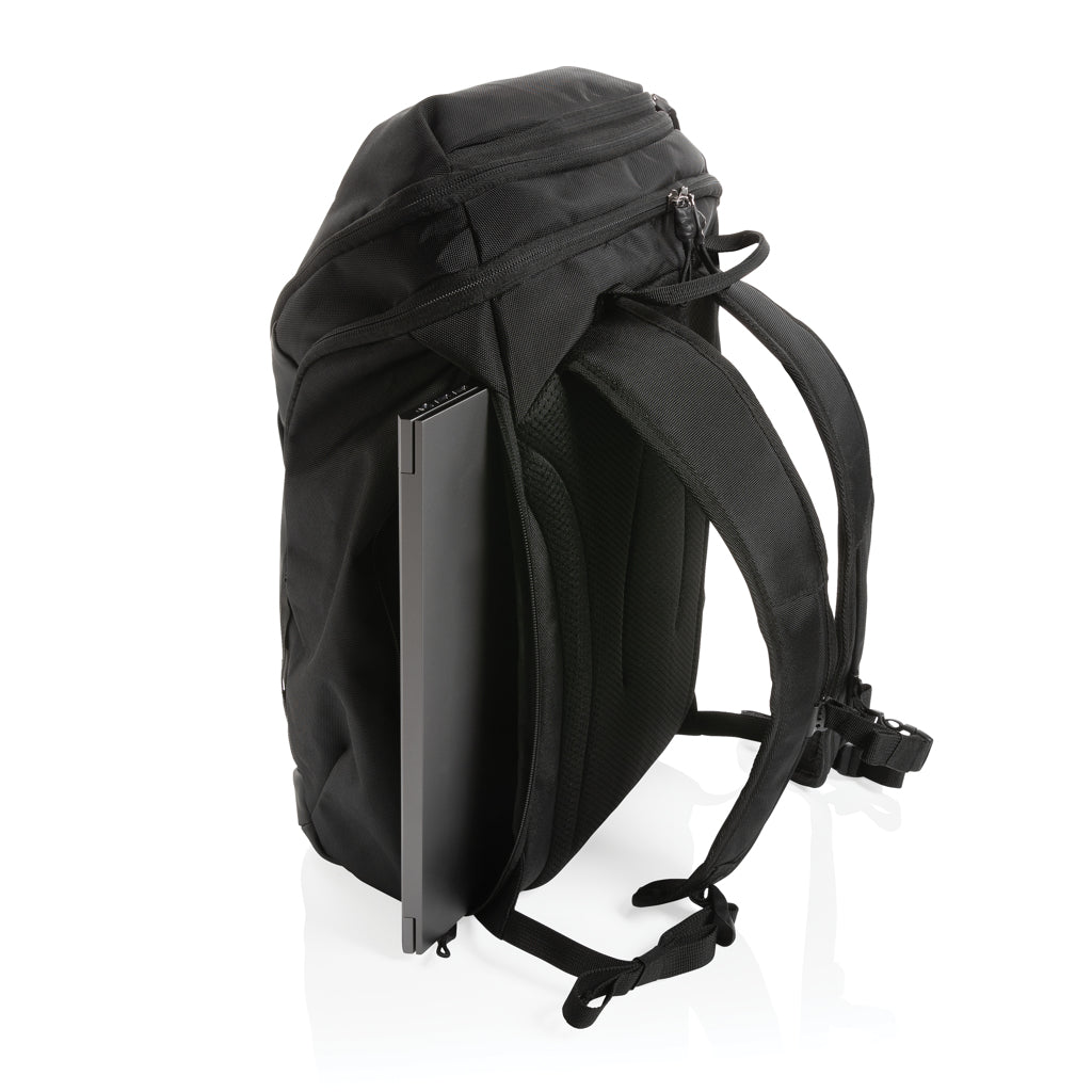 Swiss Peak AWARE™ RPET 15.6 inch business backpack - Black