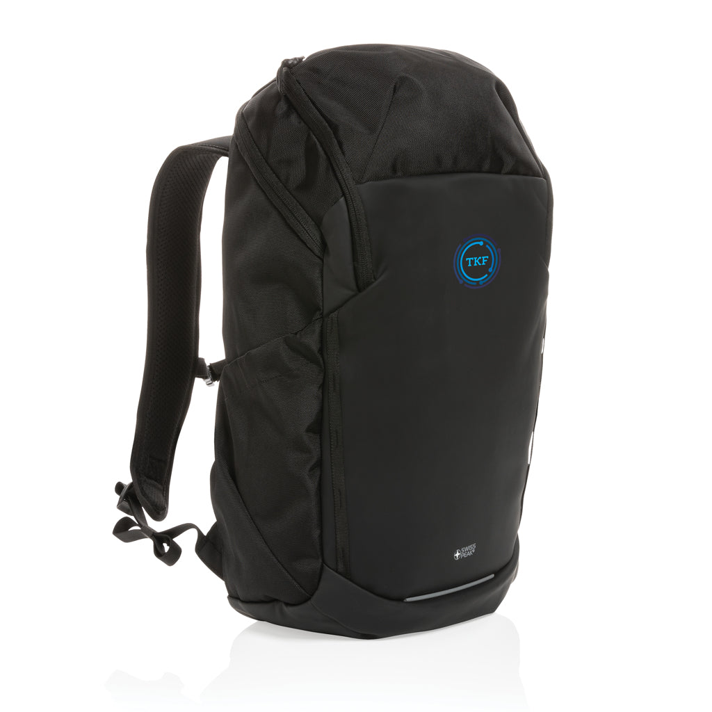 Swiss Peak AWARE™ RPET 15.6 inch business backpack - Black