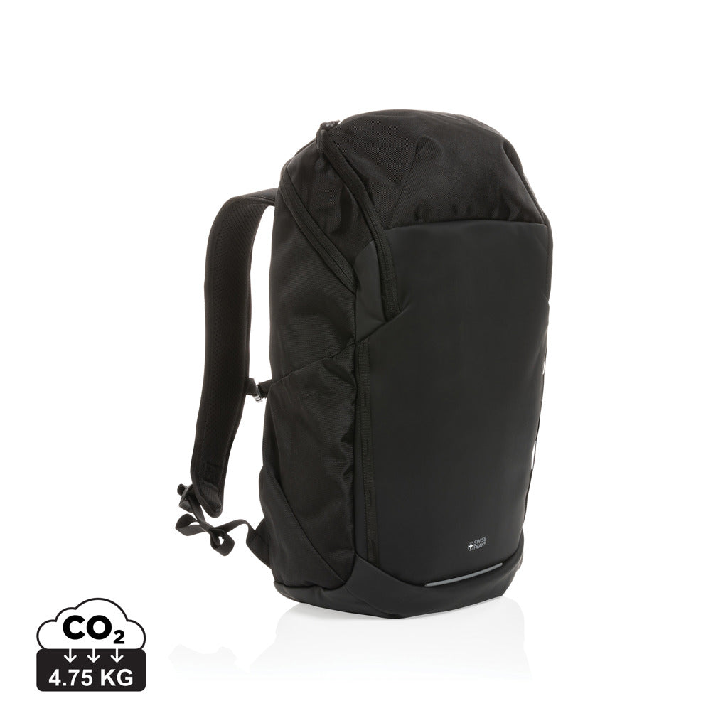 Swiss Peak AWARE™ RPET 15.6 inch business backpack - Black