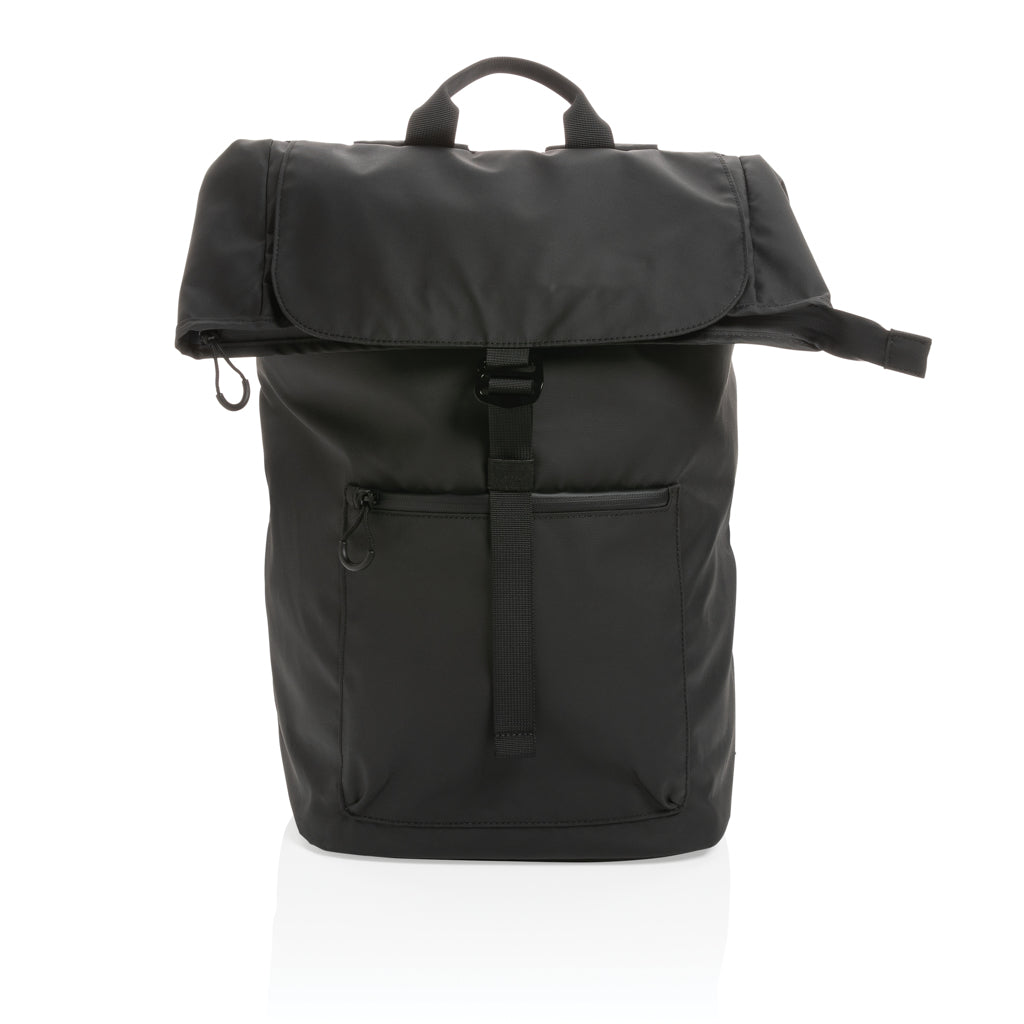 Impact AWARE™ RPET water resistant 15.6' laptop backpack - Black