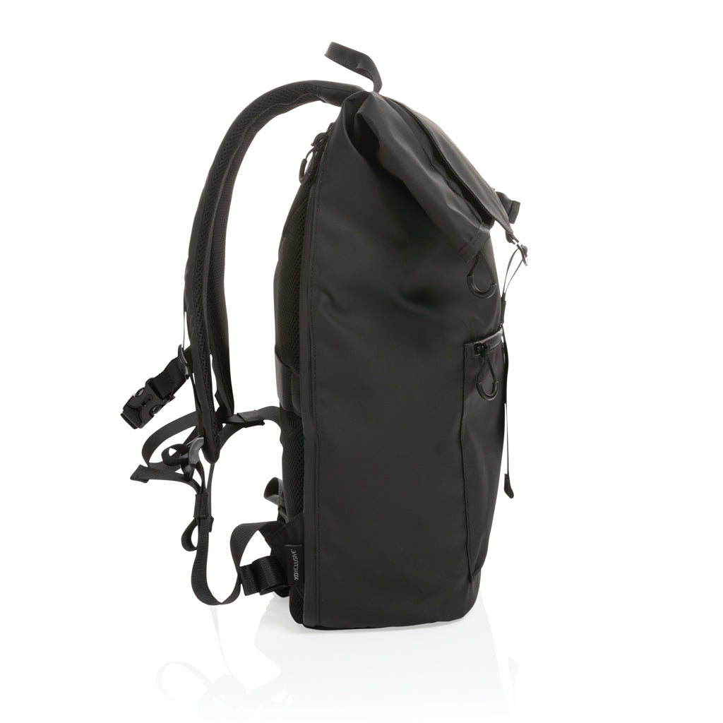 Impact AWARE™ RPET water resistant 15.6' laptop backpack - Black