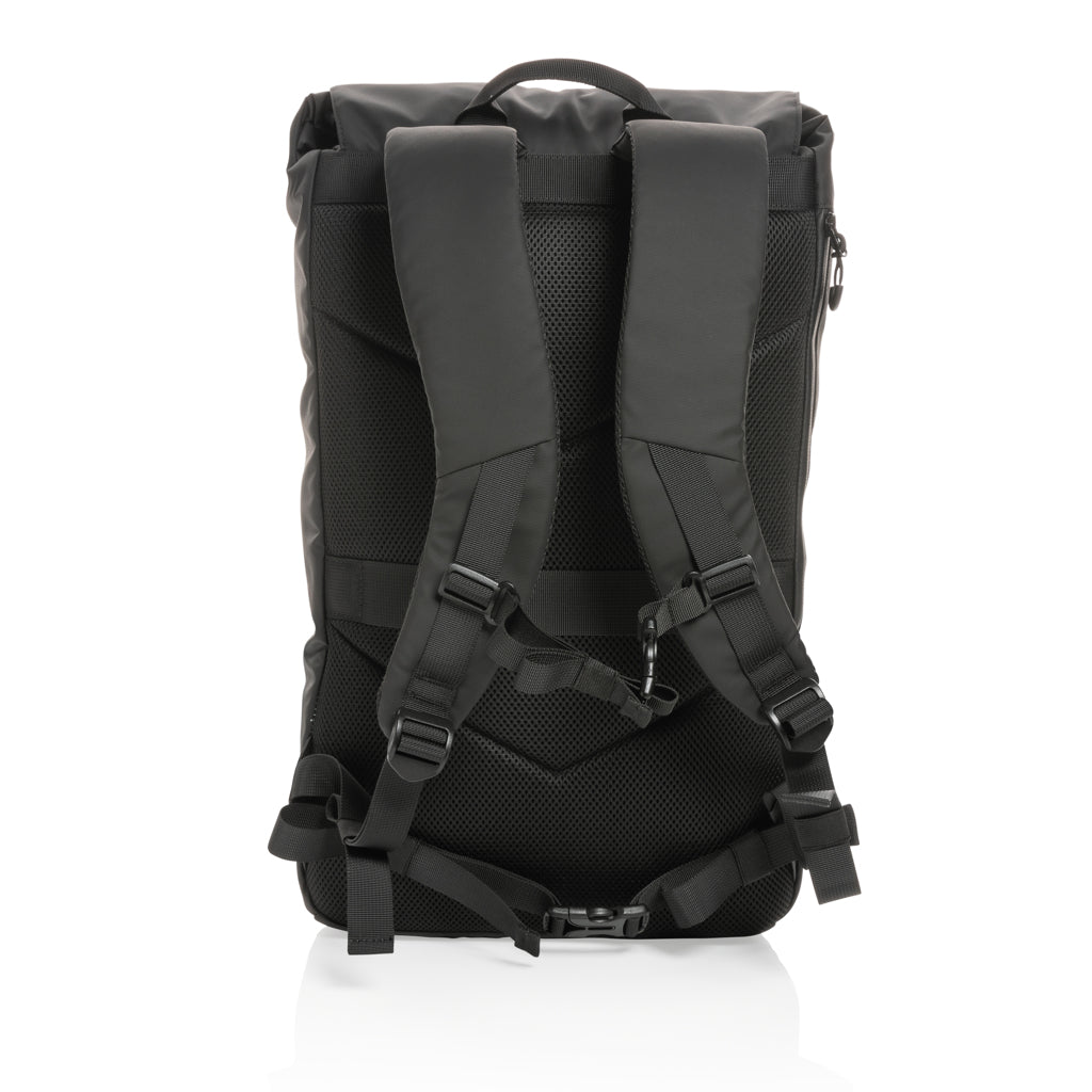 Impact AWARE™ RPET water resistant 15.6' laptop backpack - Black