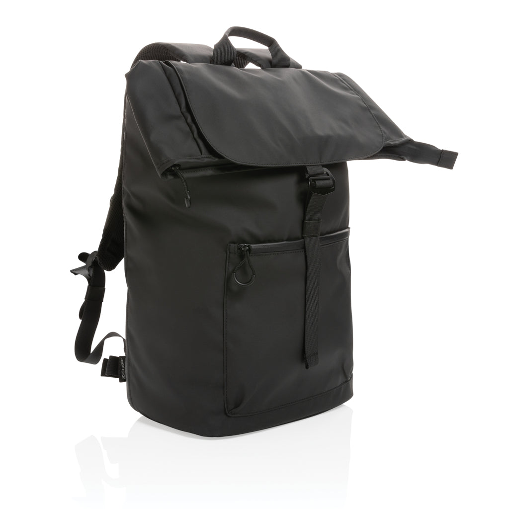 Impact AWARE™ RPET water resistant 15.6' laptop backpack - Black