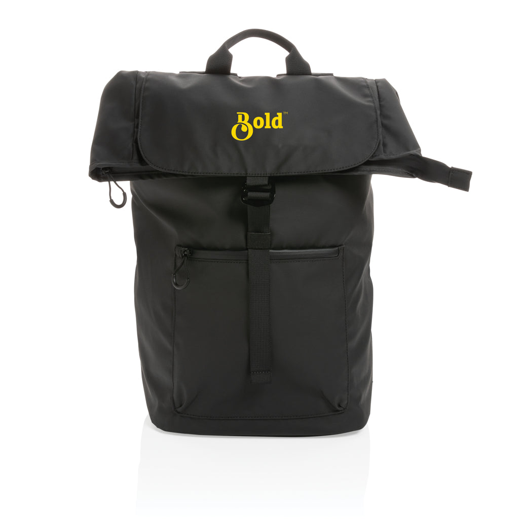 Impact AWARE™ RPET water resistant 15.6' laptop backpack - Black