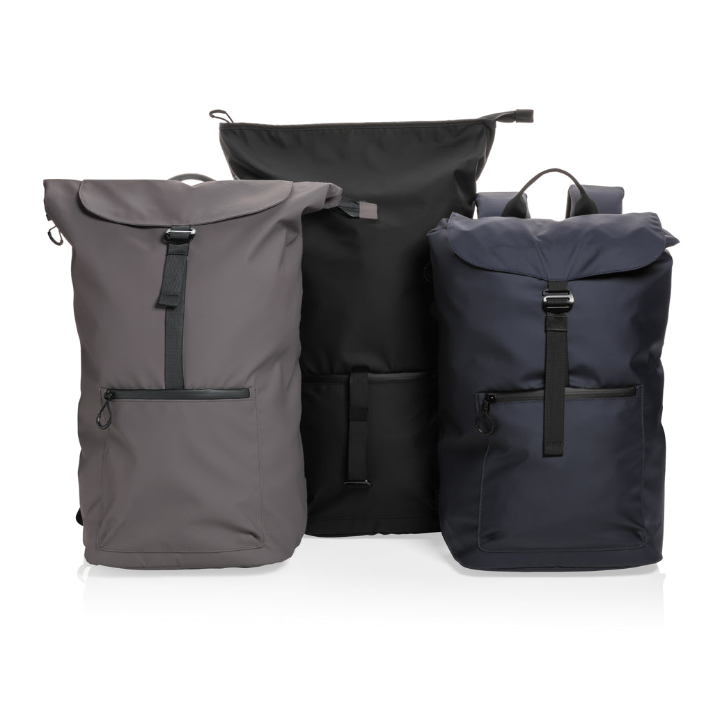 Impact AWARE™ RPET water resistant 15.6' laptop backpack - Black