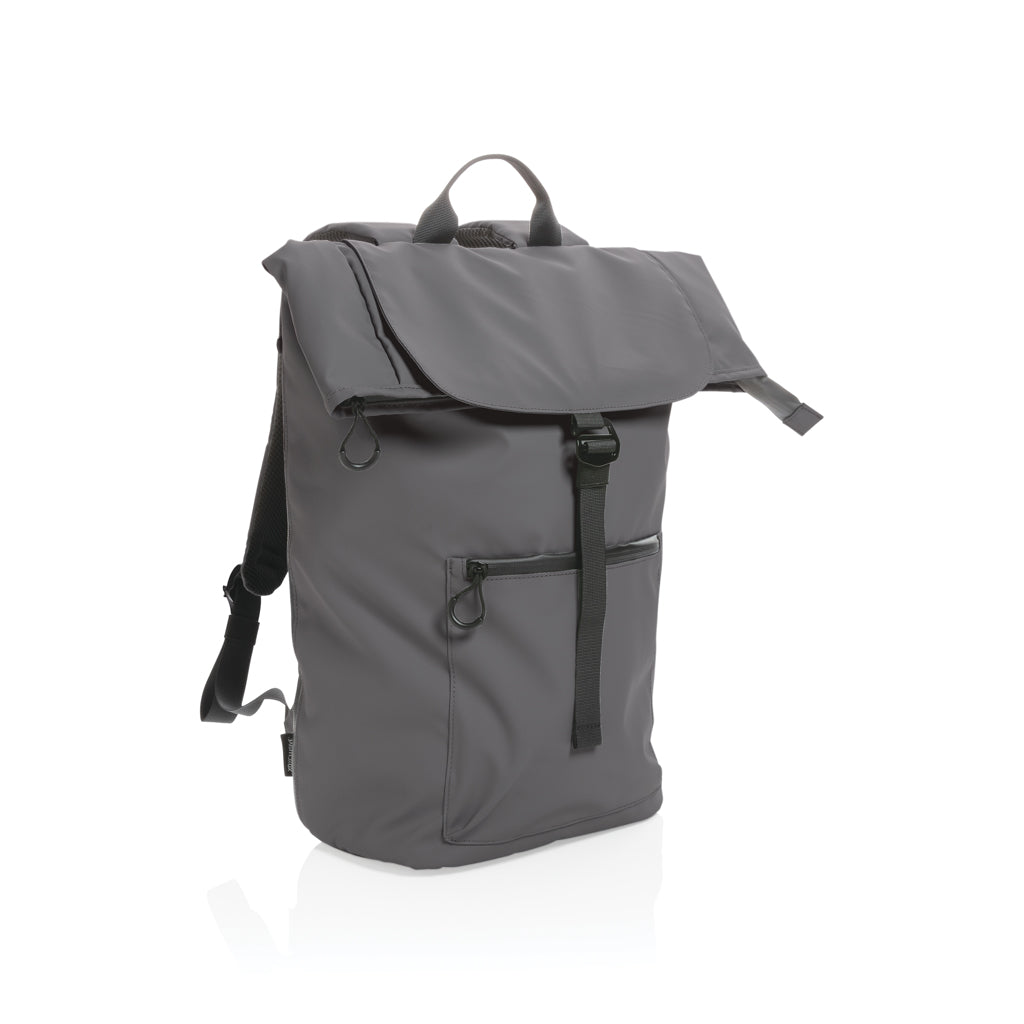 Impact AWARE™ RPET water resistant 15.6' laptop backpack - Anthracite
