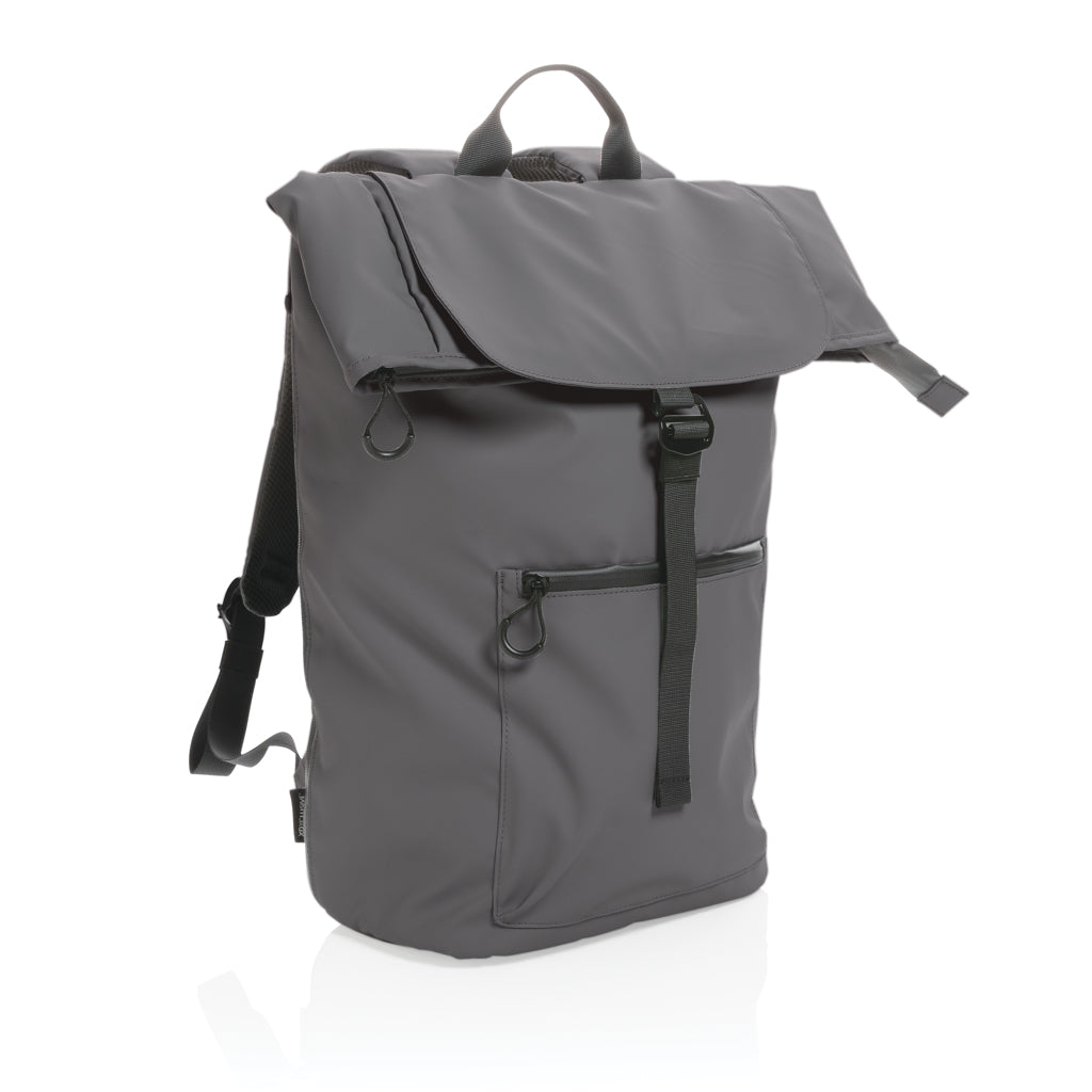 Impact AWARE™ RPET water resistant 15.6' laptop backpack - Anthracite