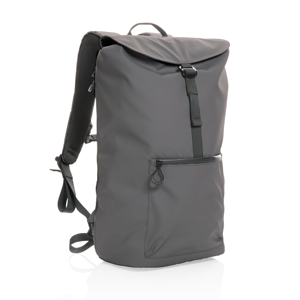 Impact AWARE™ RPET water resistant 15.6' laptop backpack - Anthracite