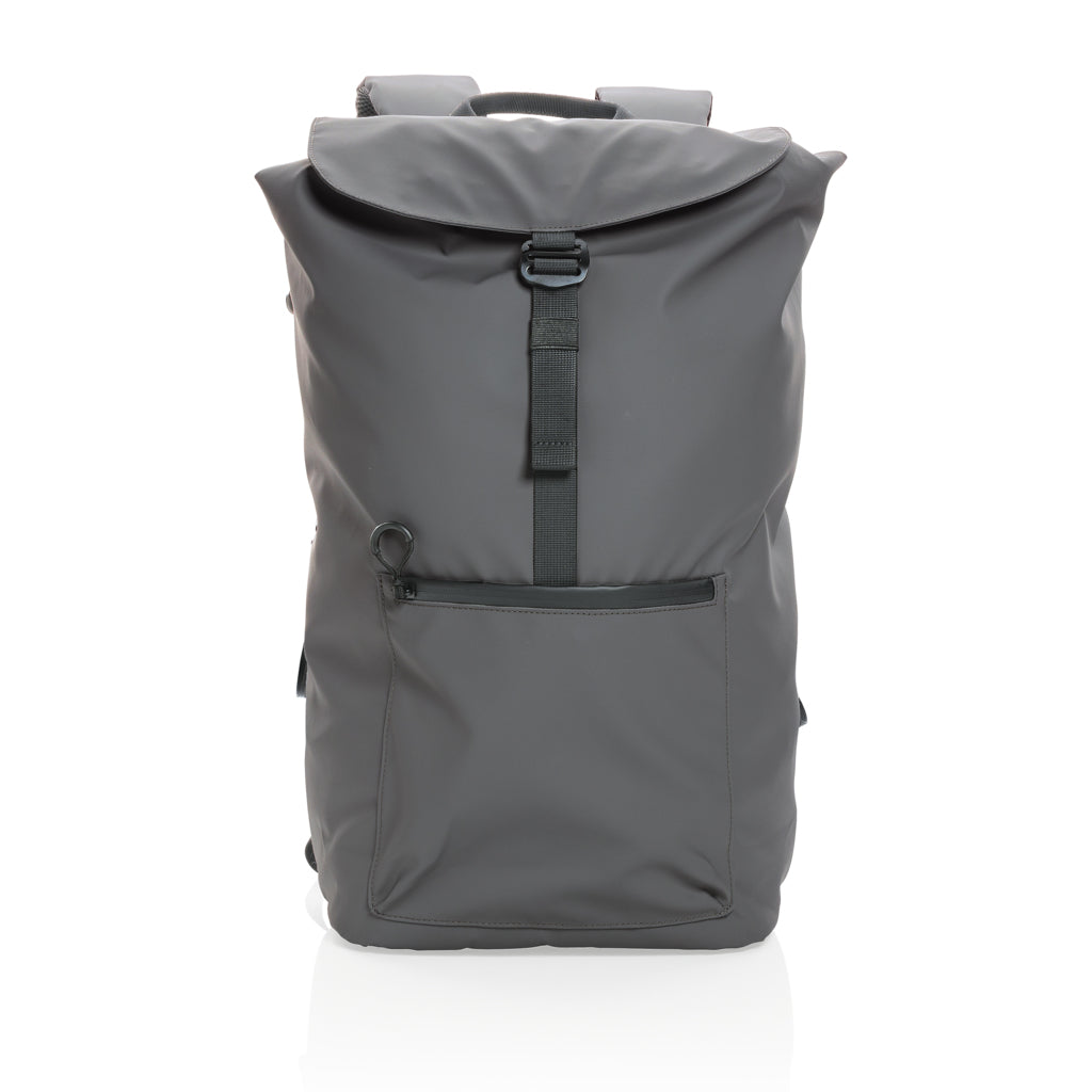 Impact AWARE™ RPET water resistant 15.6' laptop backpack - Anthracite