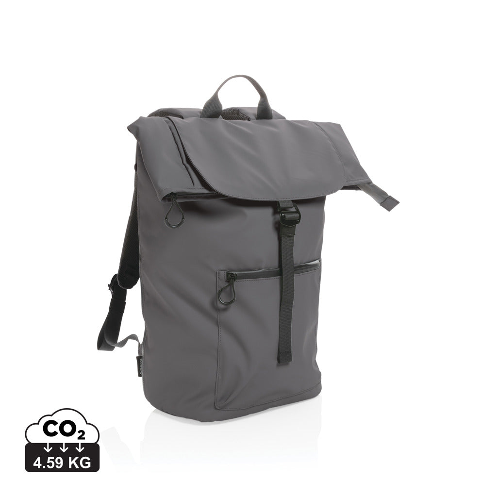 Impact AWARE™ RPET water resistant 15.6' laptop backpack - Anthracite