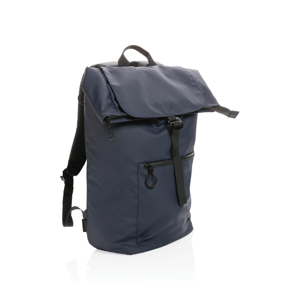 Impact AWARE™ RPET water resistant 15.6' laptop backpack - Navy