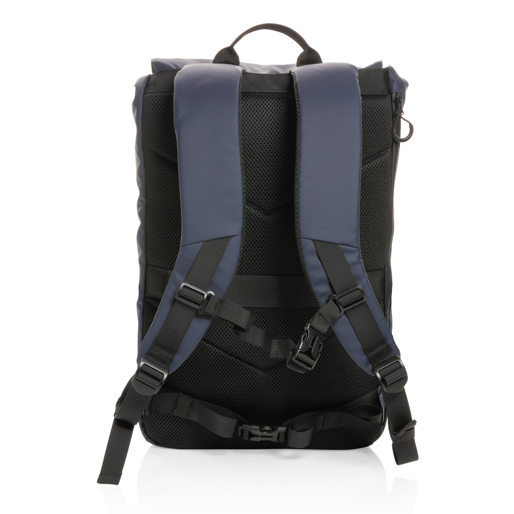 Impact AWARE™ RPET water resistant 15.6' laptop backpack - Navy