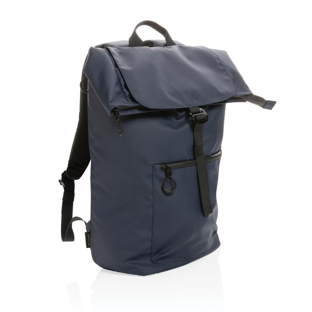 Impact AWARE™ RPET water resistant 15.6' laptop backpack - Navy