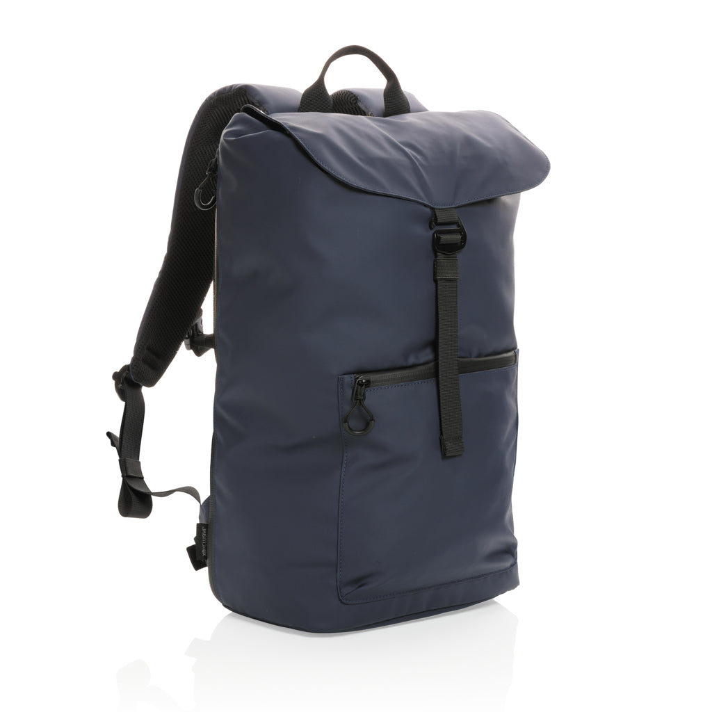 Impact AWARE™ RPET water resistant 15.6' laptop backpack - Navy