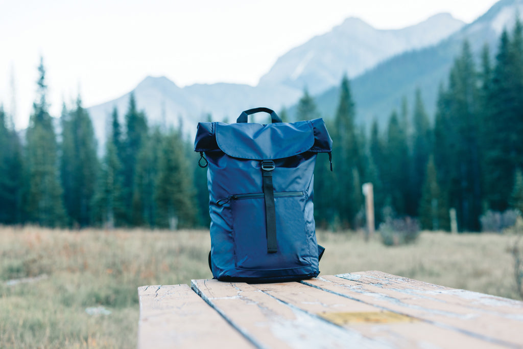 Impact AWARE™ RPET water resistant 15.6' laptop backpack - Navy