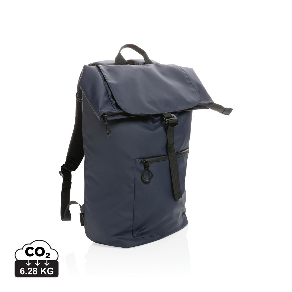 Impact AWARE™ RPET water resistant 15.6' laptop backpack - Navy