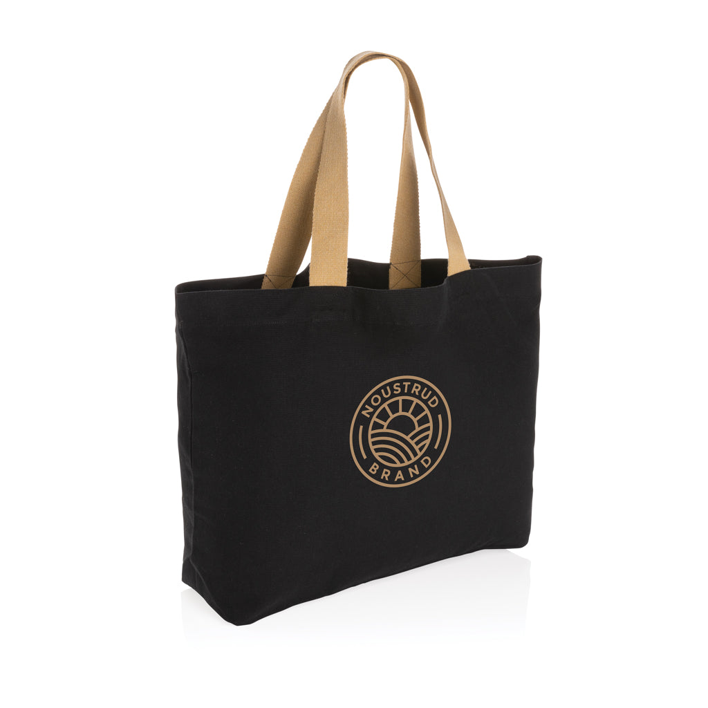 Impact Aware™ 240 gsm rcanvas large tote undyed - Black