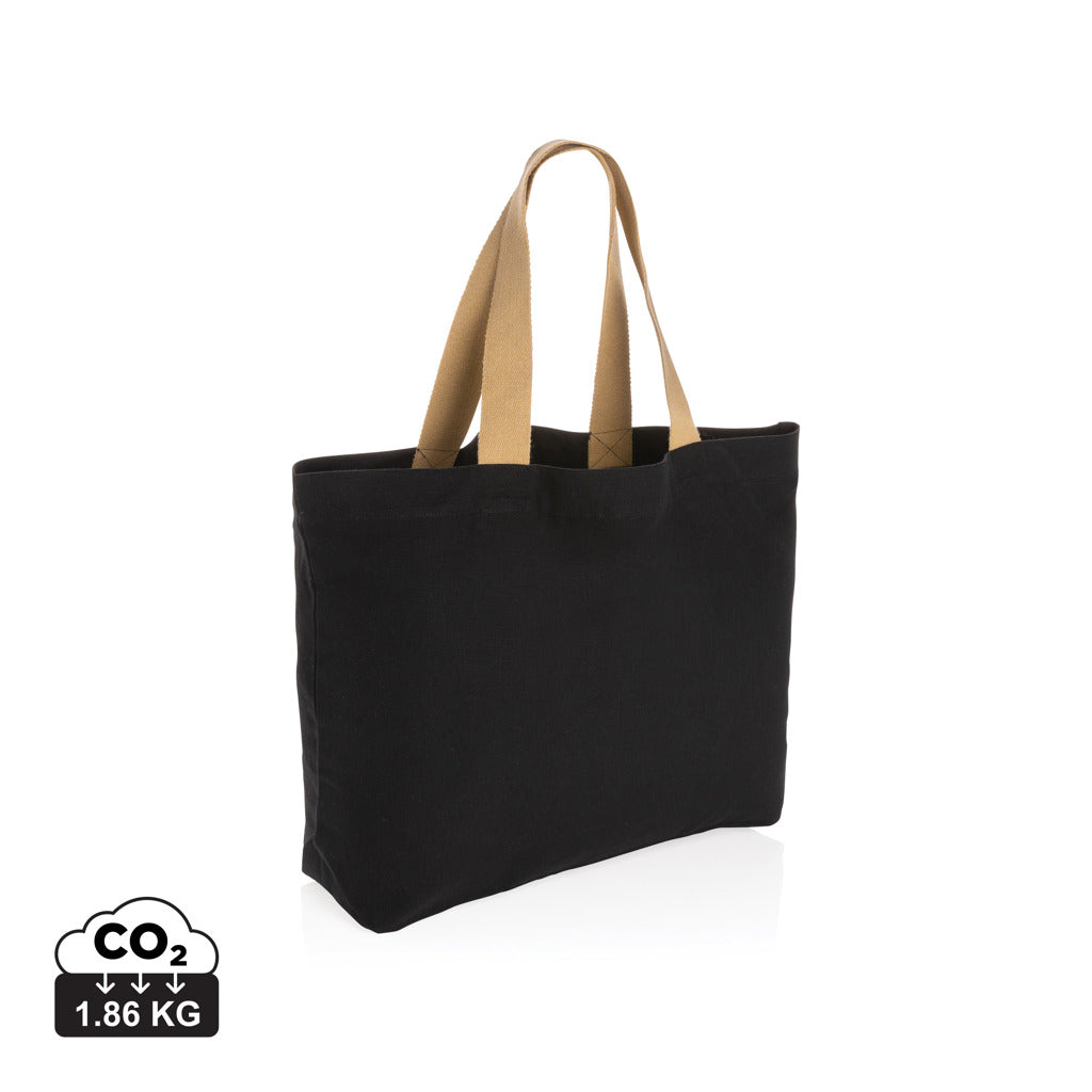Impact Aware™ 240 gsm rcanvas large tote undyed - Black