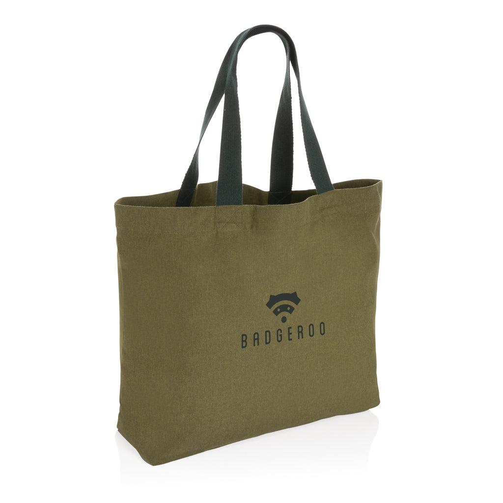Impact Aware™ 240 gsm rcanvas large tote undyed - Green