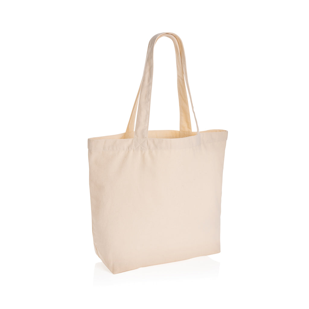 Impact Aware™ 240 gsm rcanvas shopper w/pocket undyed - Off White