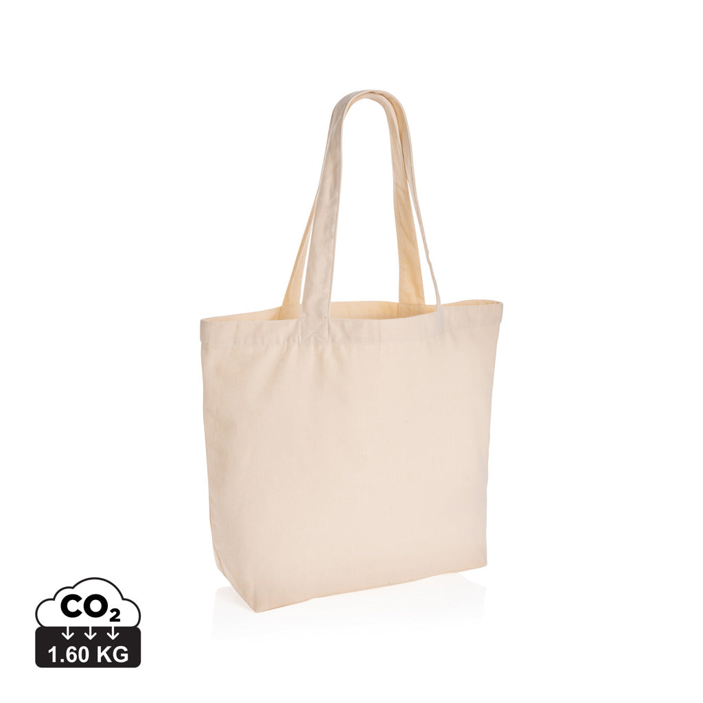 Impact Aware™ 240 gsm rcanvas shopper w/pocket undyed - Off White