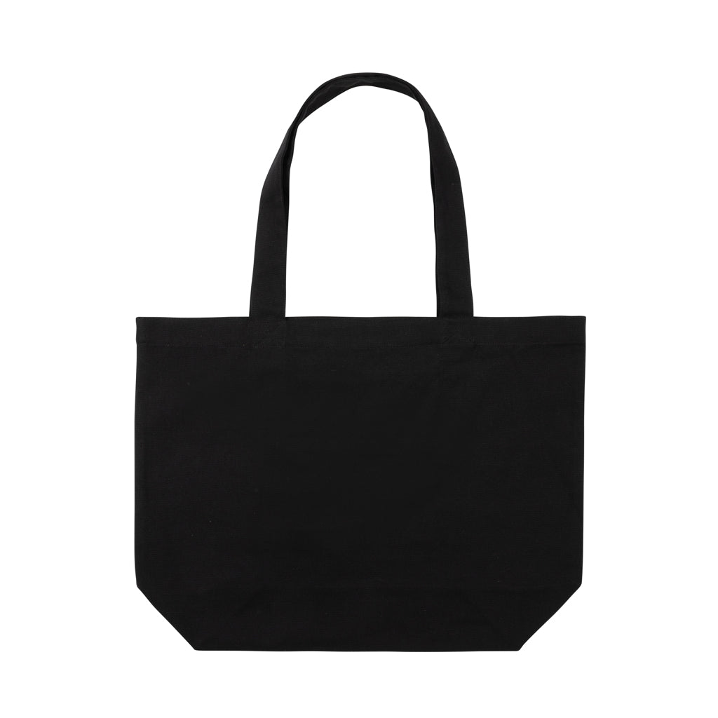 Impact Aware™ 240 gsm rcanvas shopper w/pocket undyed - Black