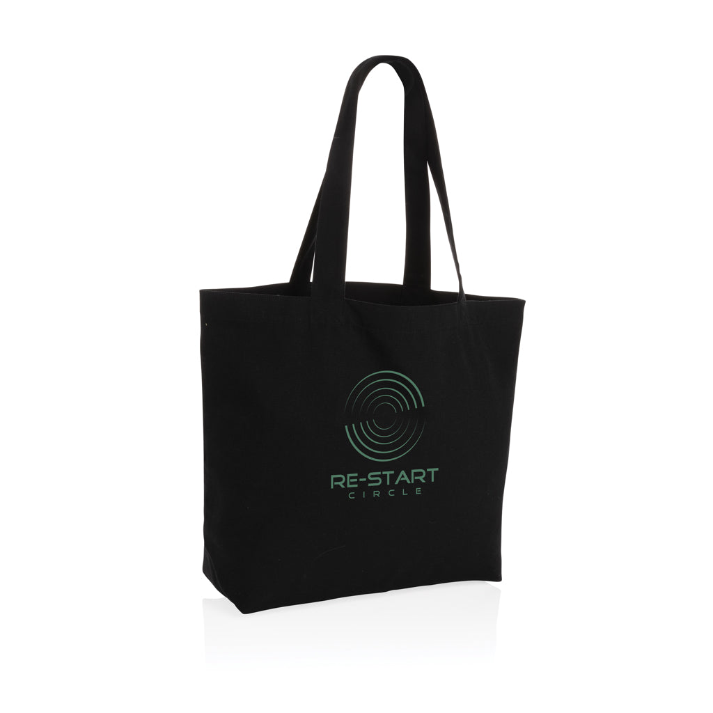 Impact Aware™ 240 gsm rcanvas shopper w/pocket undyed - Black