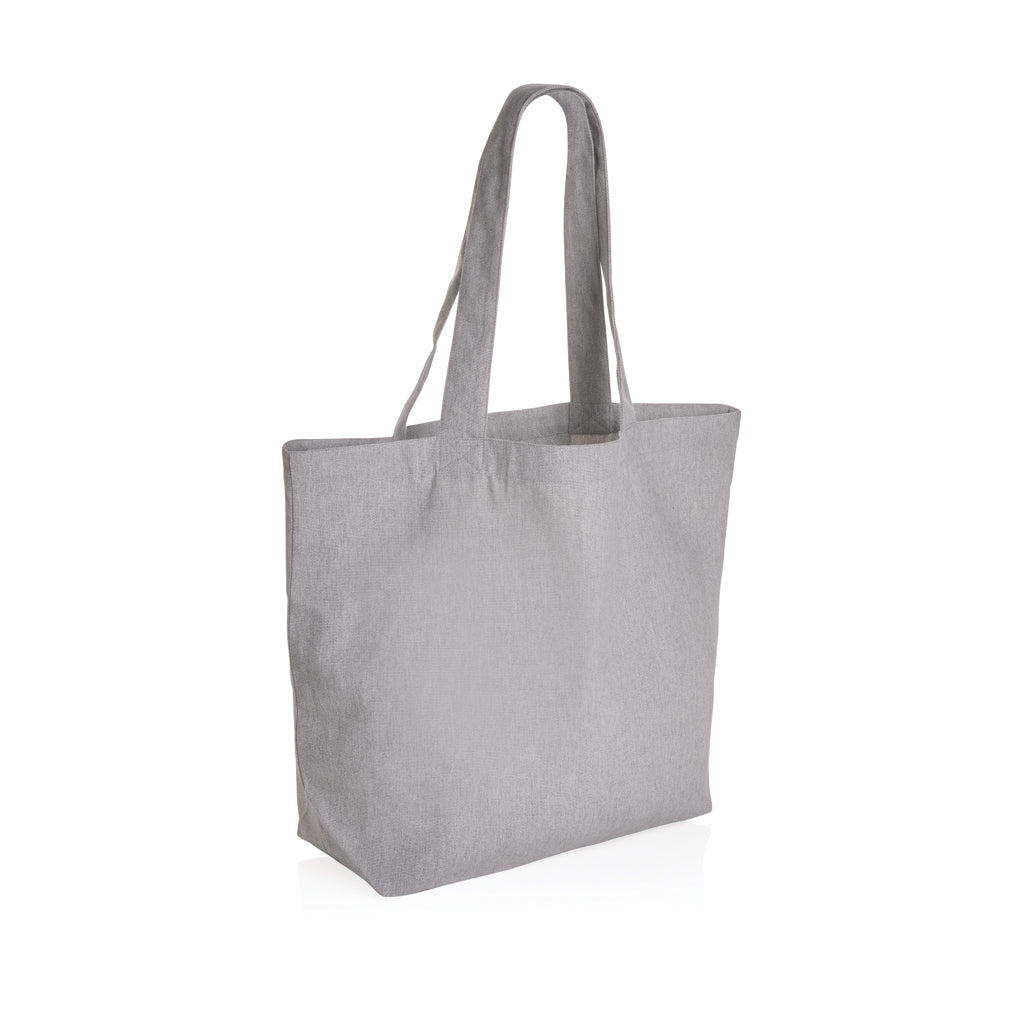 Impact Aware™ 240 gsm rcanvas shopper w/pocket undyed - Grey