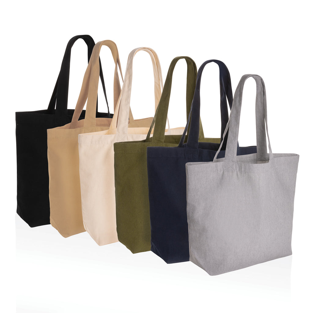 Impact Aware™ 240 gsm rcanvas shopper w/pocket undyed - Grey