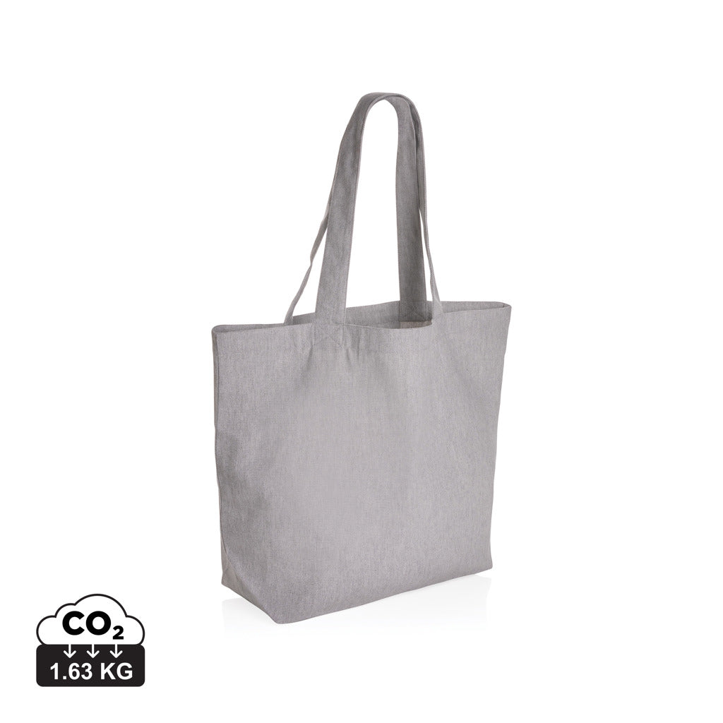 Impact Aware™ 240 gsm rcanvas shopper w/pocket undyed - Grey