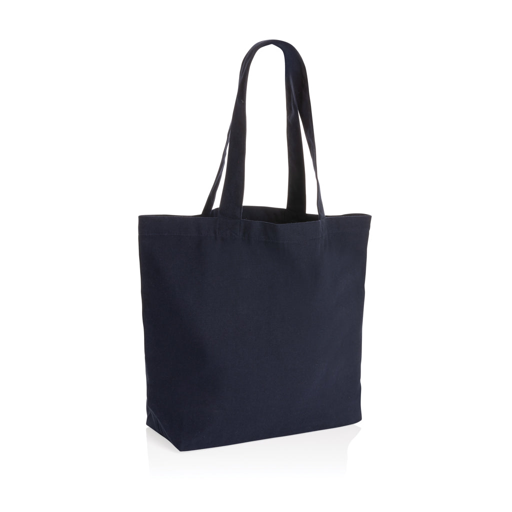 Impact Aware™ 240 gsm rcanvas shopper w/pocket undyed - Navy