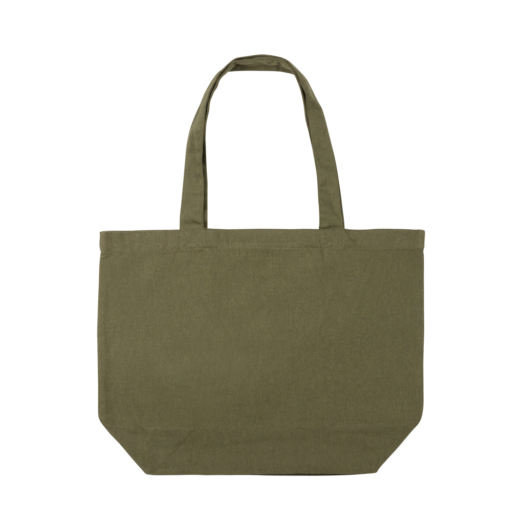 Impact Aware™ 240 gsm rcanvas shopper w/pocket undyed - Green